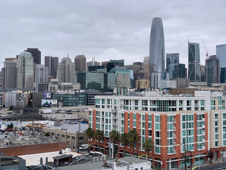 Silicon Valley Stadt Häuser Aussicht